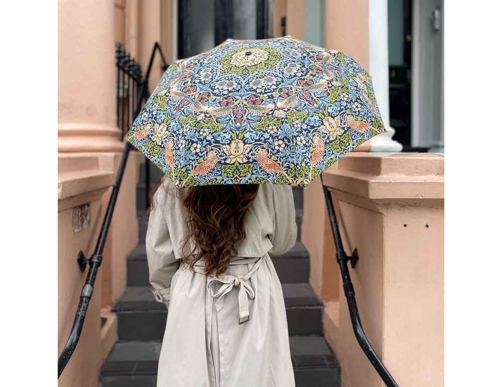 Зонт женский Fulton L907-040669 Minilite-2 UV Strawberry Thief (Клубничный воришка) - Фото № 2