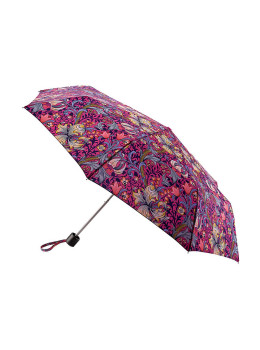 Жіноча парасолька Fulton L907-041819 Morris & Co. Minilite-2 UV Golden Lily Pink