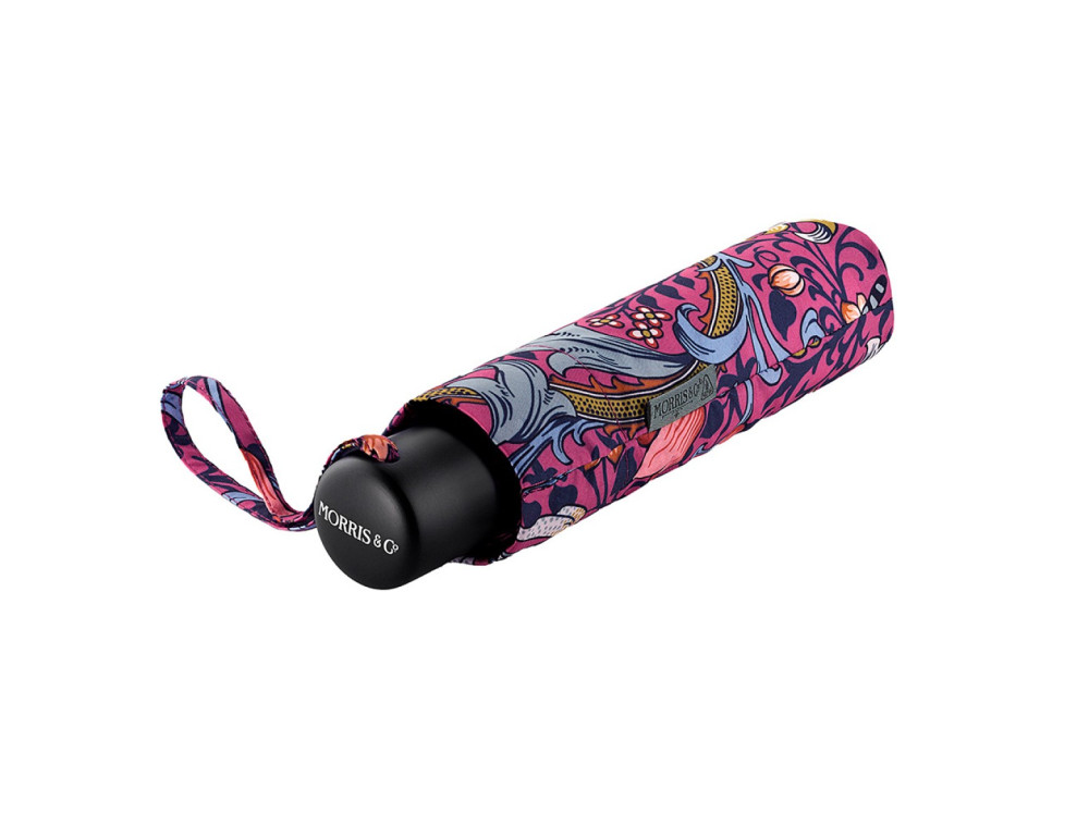 Женский зонт Fulton L907-041819 Morris & Co. Minilite-2 UV Golden Lily Pink - Фото № 2