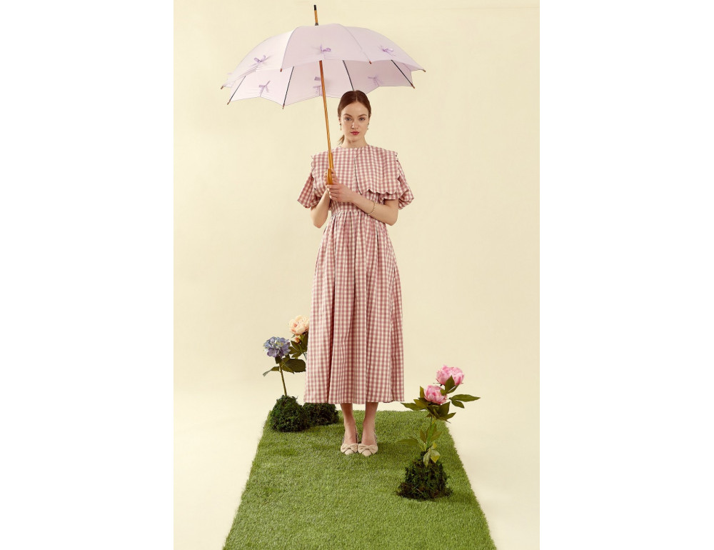 Парасолька жіноча Fulton L908 Kensington UV Pale Lilac (Ліловий) - Фотографія № 2