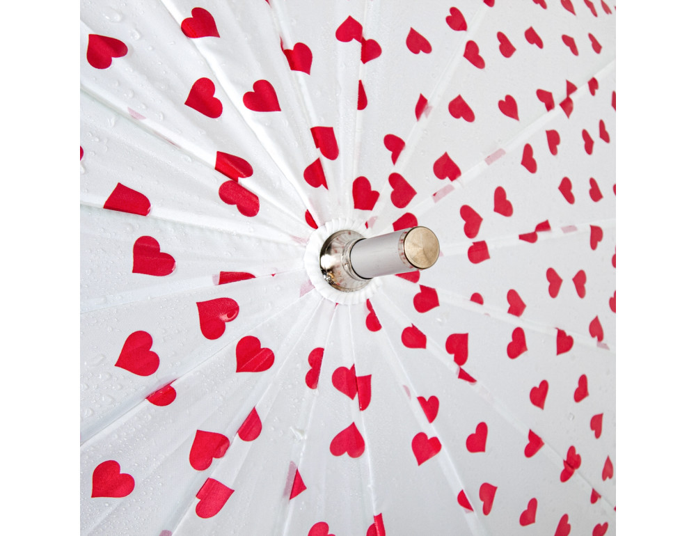 Парасолька жіноча Fulton L909-041031 Heart Walker-1 Mini Hearts (Змінює колір) - Фотографія № 11