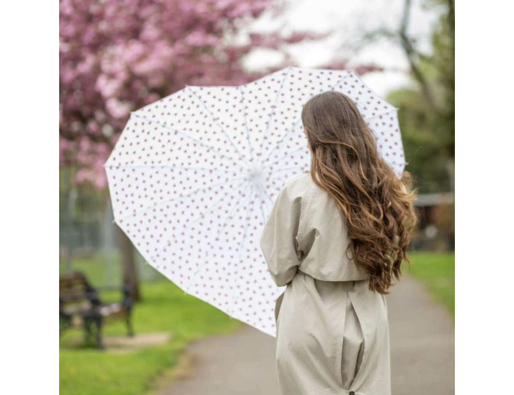 Парасолька жіноча Fulton L909-041031 Heart Walker-1 Mini Hearts (Змінює колір) - Фотографія № 3