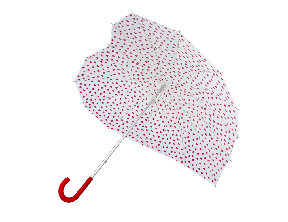 Парасолька жіноча Fulton L909-041031 Heart Walker-1 Mini Hearts (Змінює колір) - Фотографія № 6