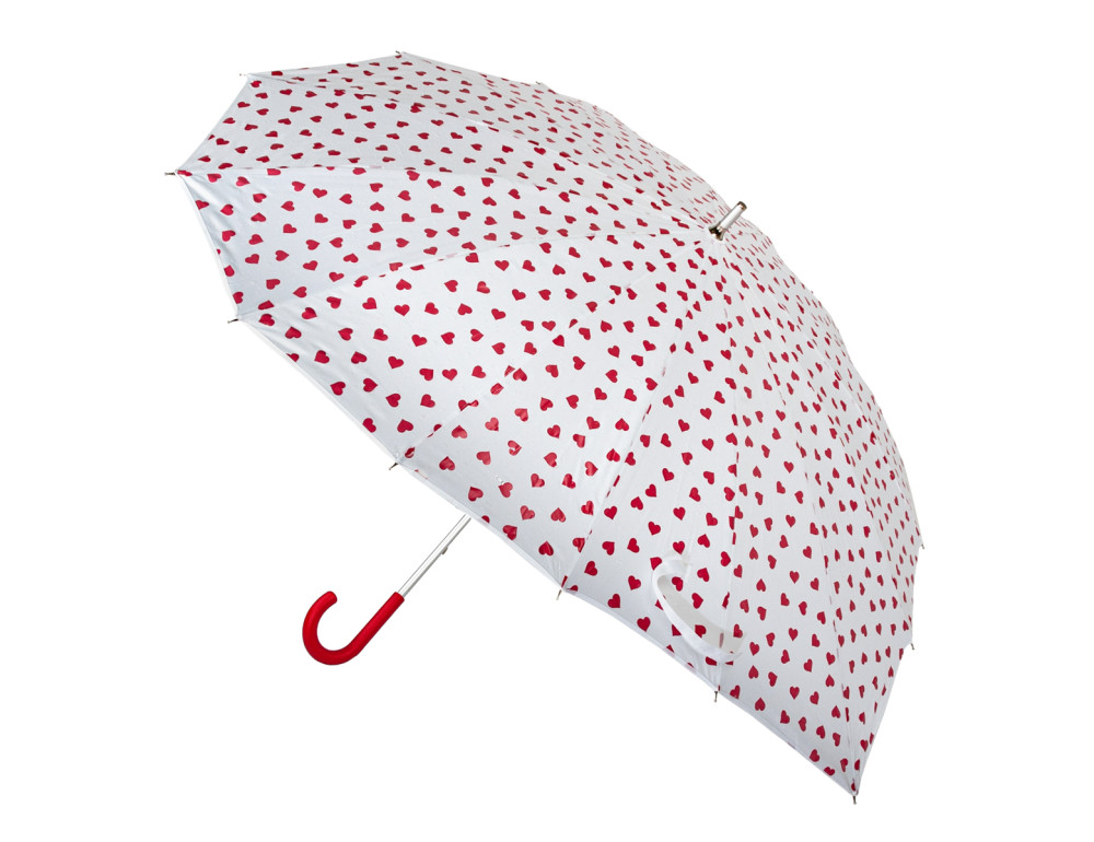 Парасолька жіноча Fulton L909-041031 Heart Walker-1 Mini Hearts (Змінює колір) - Фотографія № 7