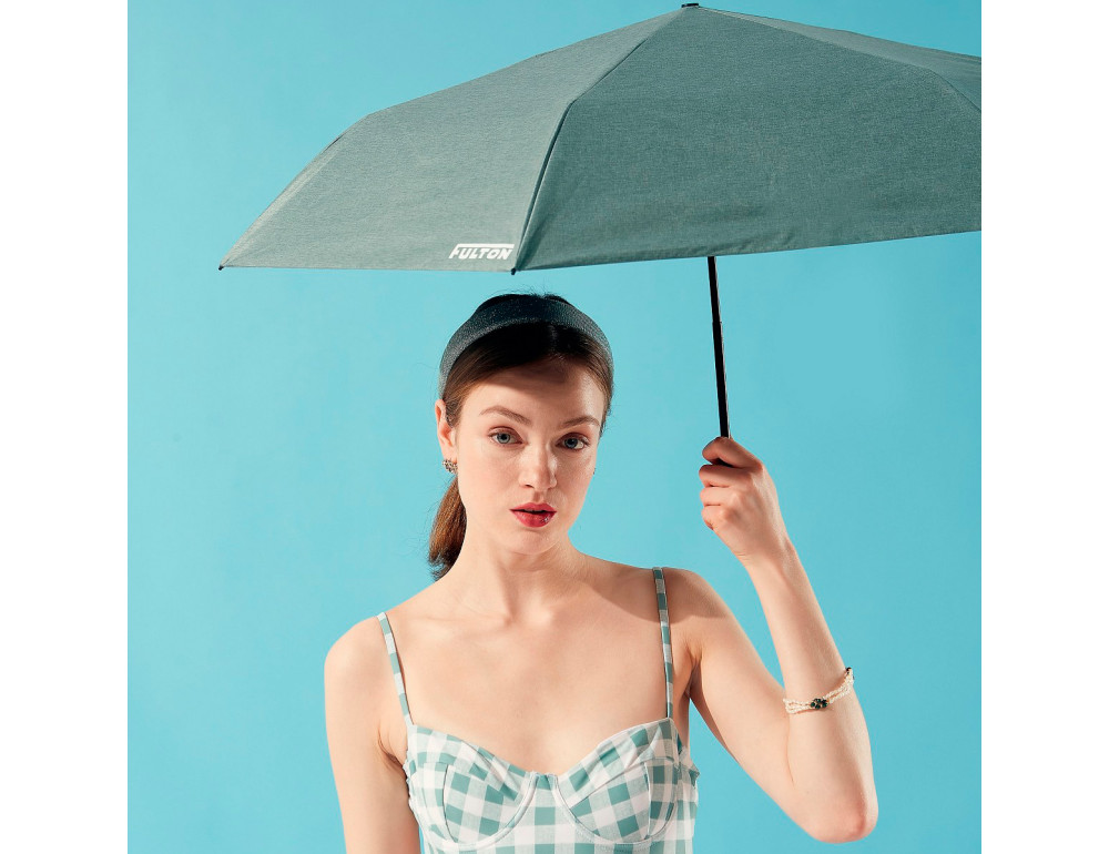 Жіноча парасолька Fulton L924-040058 Parasoleil-2 UV Charcoal Chambray (Сірий) - Фотографія № 2
