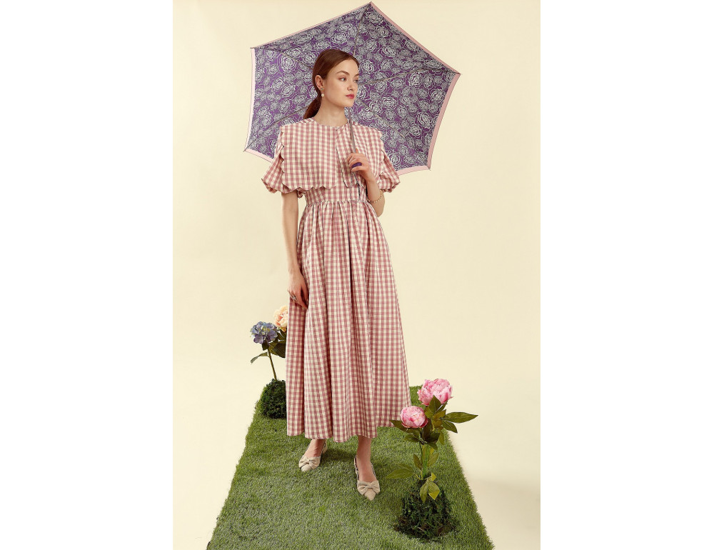 Парасолька жіноча Fulton L926 Curio-2 UV Sketchy Rose (Ескіз троянди) - Фотографія № 2
