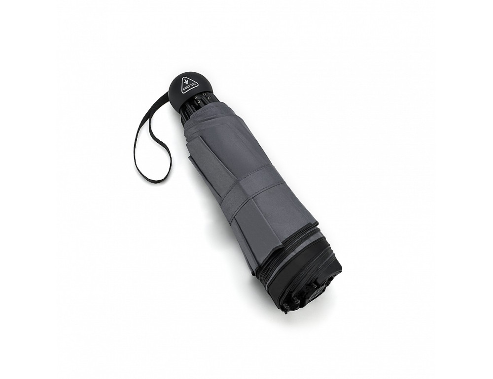 Парасолька жіноча Fulton L930 Mini Invertor-1 Black & Charcoal (Чорний-вугільний) - Фотографія № 6