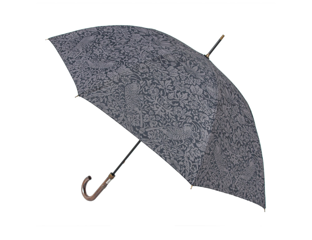 Зонт-трость женский Fulton L936-040706 Morris & Co Hampstead UV Strawberry Thief Graphite - Фото № 1 Зонт-трость женский Fulton L936-040706 Morris & Co Hampstead UV Strawberry Thief Graphite - Фото № 1