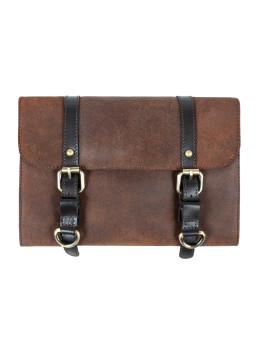 Коричневий шкіряний несесер Ashwood LIAM OIL BRN