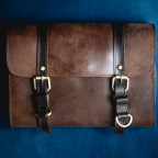 Коричневий шкіряний несесер Ashwood LIAM OIL BRN - Фотографія № 107