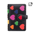 Чорний гаманець жіночий Visconti LV4 BK MULTI Crush c RFID (Black-Multi Love) - Фотографія № 100