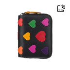 Маленький кошелек женский Visconti LV6 BK MULTI Desire (Black/Multi Love) - Фото № 100