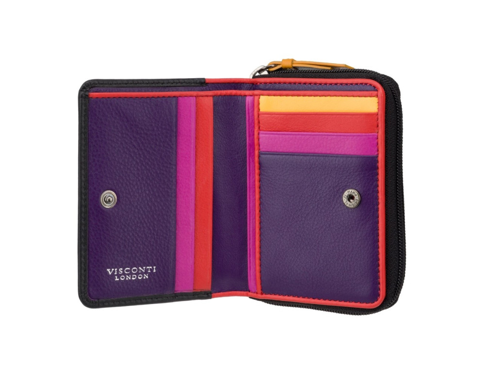 Маленький кошелек женский Visconti LV6 BK MULTI Desire (Black/Multi Love) - Фото № 2