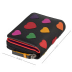 Маленький кошелек женский Visconti LV6 BK MULTI Desire (Black/Multi Love) - Фото № 102