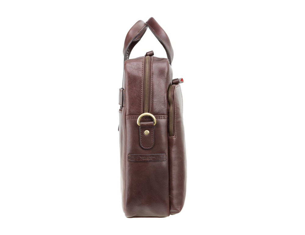 Чоловіча шкіряна сумка під macbook Visconti ML31 BRN коричнева (brown) - Фотографія № 3