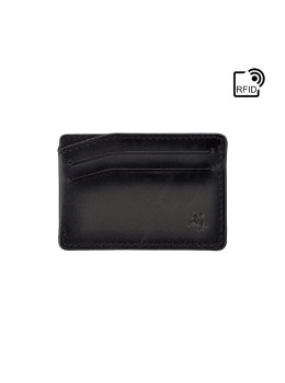 Кожаный картхолдер серого цвета Visconti MT86 B/GREY Luc 