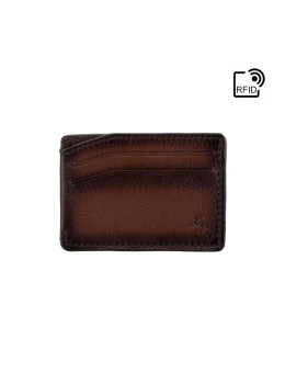 Кожаный картхолдер коричневого цвета Visconti MT86 B/TAN Luc 