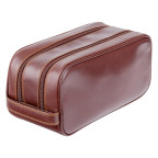 Шкіряна косметичка на два відділення Visconti MZ100 Naples (Italian Brown) Коричнева - Фотографія № 101