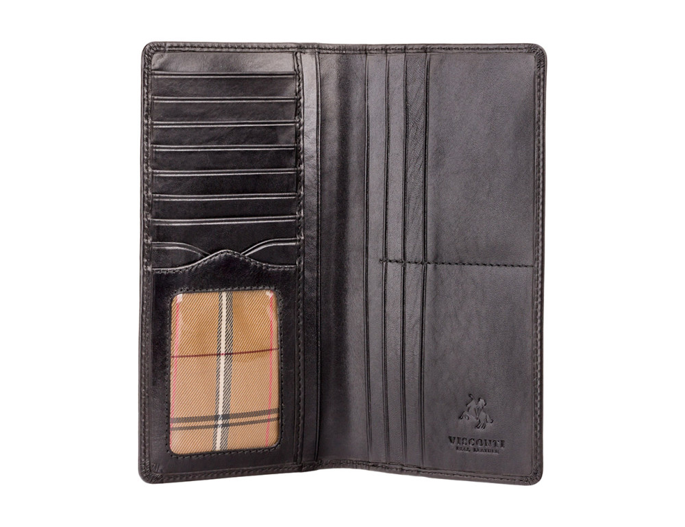 Чорний гаманець чоловічий Visconti MZ6 Turin c RFID Italian Black - Фотографія № 2
