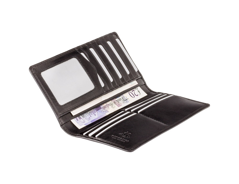 Чорний гаманець чоловічий Visconti MZ6 Turin c RFID Italian Black - Фотографія № 4
