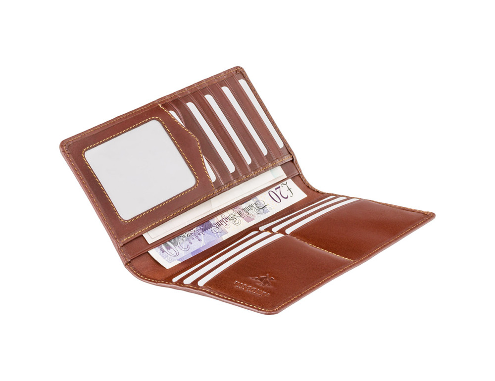Коричневий гаманець чоловічий Visconti MZ6 IT BRN Turin c RFID Italian Brown - Фотографія № 4