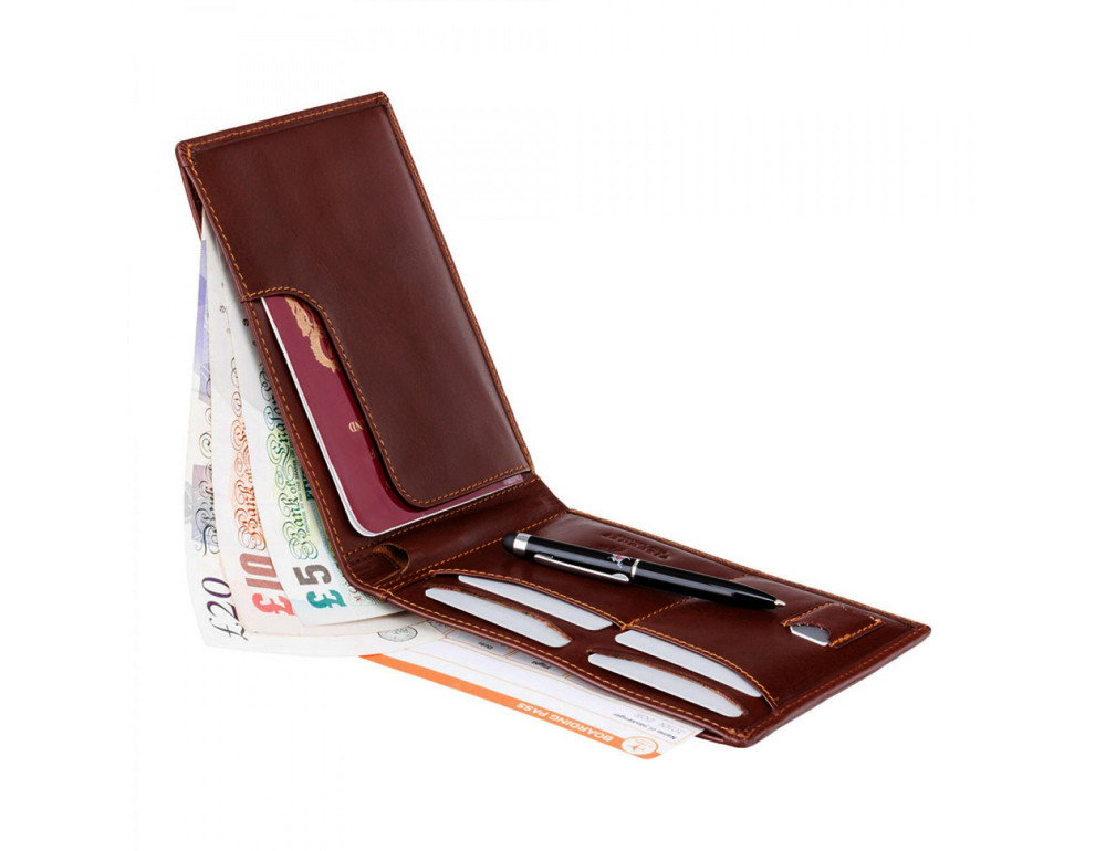 Портмоне дорожнє Visconti MZ9 Jet (Italian Brown) - Фотографія № 2