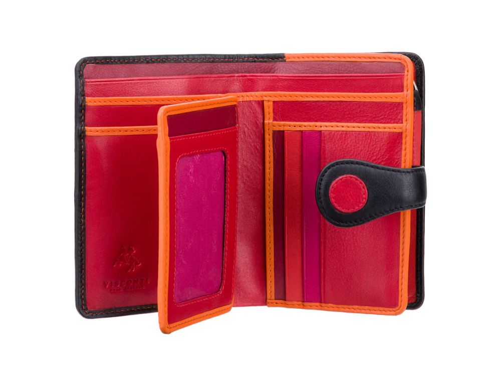 Кошелек женский среднего размера Visconti P1 BERRY Saturn c RFID (Verry Berry) - Фото № 2