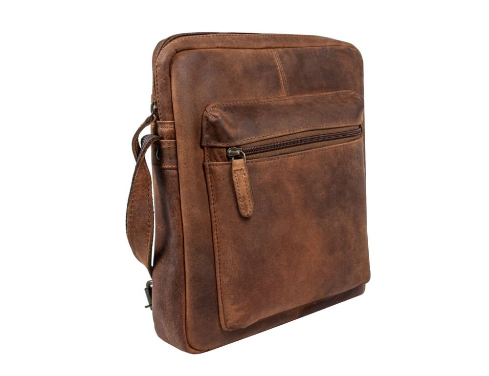Чоловічі шкіряні сумки через плече Ashwood Leather Paddy Tan - Фотографія № 2