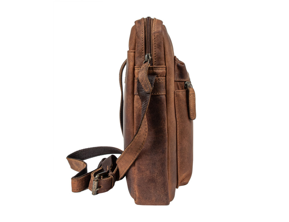 Чоловічі шкіряні сумки через плече Ashwood Leather Paddy Tan - Фотографія № 3