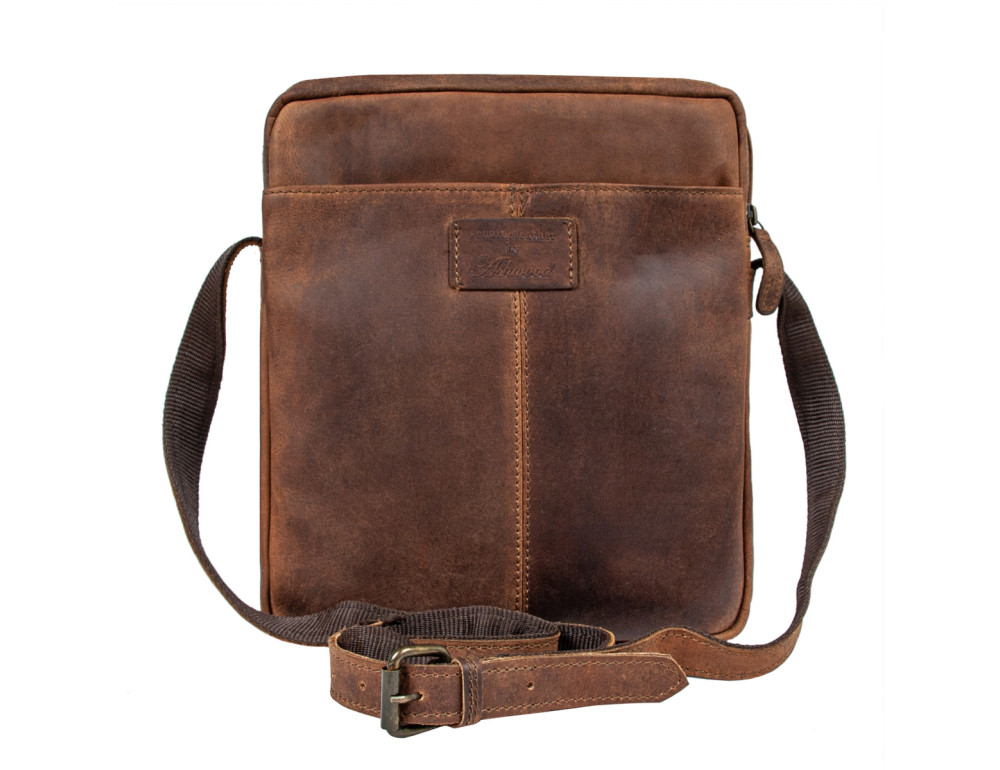 Чоловічі шкіряні сумки через плече Ashwood Leather Paddy Tan - Фотографія № 4