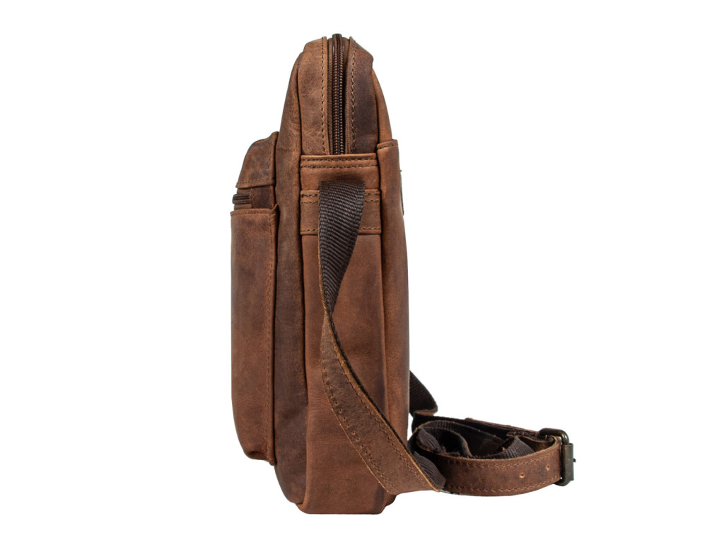 Чоловічі шкіряні сумки через плече Ashwood Leather Paddy Tan - Фотографія № 5