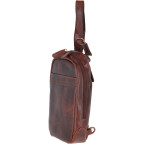 Коричнева шкіряна сумка-слінг Ashwood Leather PERRY VT TAN - Фотографія № 101