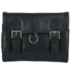 Чорний шкіряний несесер унісекс Ashwood Leather Phil Black - Фотографія № 100