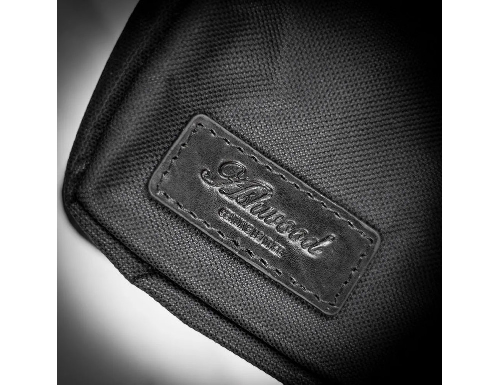 Чорний шкіряний несесер унісекс Ashwood Leather Phil Black - Фотографія № 8