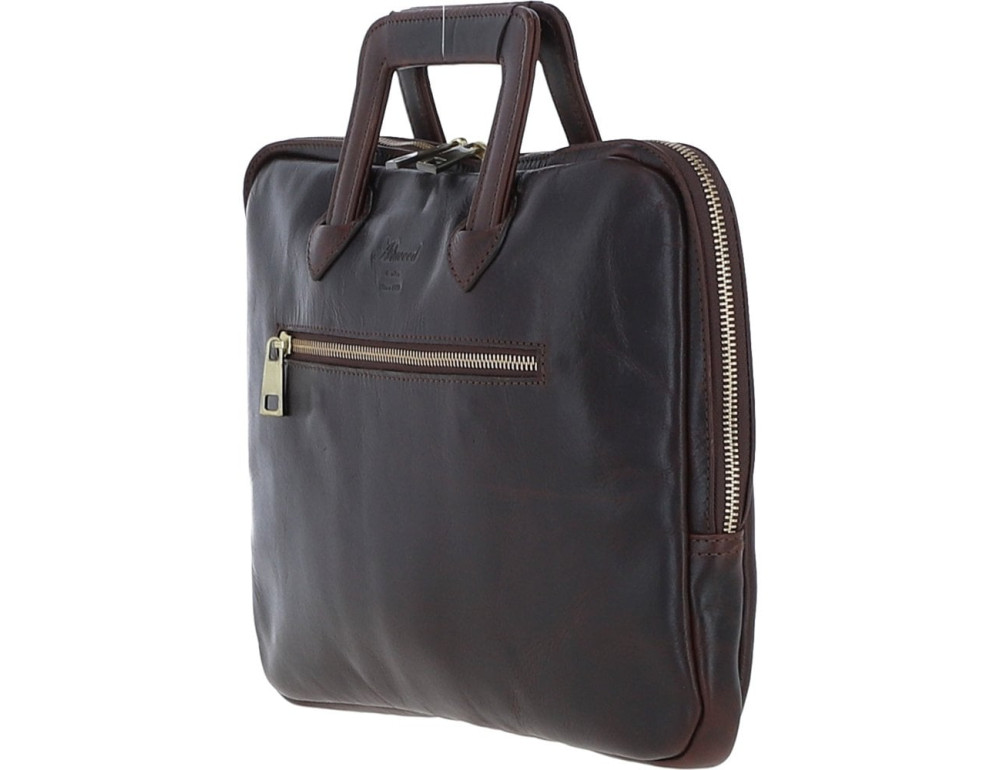 Сумка мужская для ноутбука 13 Ashwood PL45 Brown (Темно-коричневый) - Фото № 3