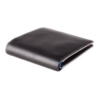 Чорний чоловічий портмоне без засувки Visconti PM101 BLK/BLUE Pablo c RFID (Black Blue) - Фотографія № 102