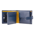 Синій чоловічий портмоне Visconti PM102 BLUE/MUST Leonardo c RFID - Фотографія № 101