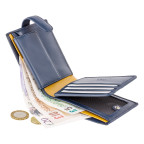 Синій чоловічий портмоне Visconti PM102 BLUE/MUST Leonardo c RFID - Фотографія № 103