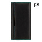 Кожаный кошелек женский Visconti R11 BLK/RHUMBA Paloma c RFID - Фото № 100