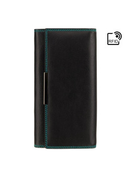 Кожаный кошелек женский Visconti R11 BLK/RHUMBA Paloma c RFID