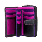 Стильний жіночий гаманець Visconti R13 BLK/BERRY  Carmelo c RFID (Black Berry) - Фотографія № 101