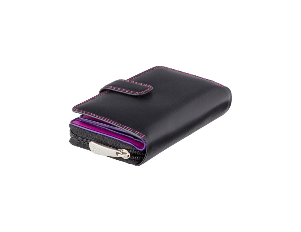 Стильний жіночий гаманець Visconti R13 BLK/BERRY  Carmelo c RFID (Black Berry) - Фотографія № 3