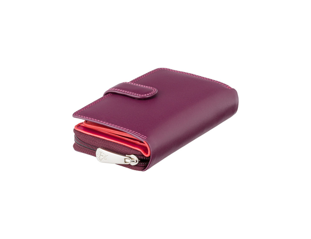 Фіолетовий жіночий гаманець Visconti R13 PLUM M Carmelo c RFID (Plum Multi) - Фотографія № 3