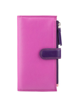 Розовый женский кошелёк на засчёлке Visconti RB100 BERRY M Bermuda c RFID защитой