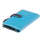 Блакитний шкіряний гаманець Visconti RB100 BLUE M Bermuda c RFID - Фотографія № 102