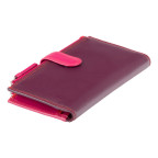 Фіолетовий шкіряний гаманець жіночий Visconti RB100 PLUM M Bermuda c RFID - Фотографія № 102