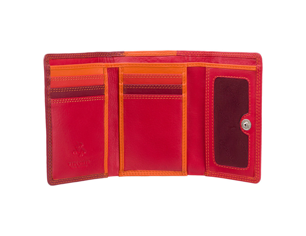 Червоний гаманець жіночий Visconti RB39 RED M Biola c RFID (Red Multi) - Фотографія № 2