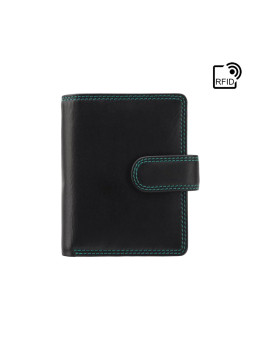 Чёрный кошелек женский Visconti RB40 BLK/RHUMBA Bali c RFID 