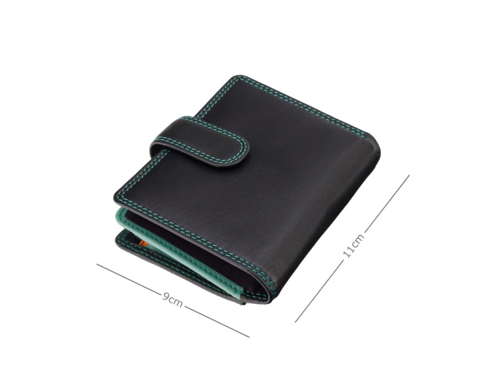 Чорний гаманець жіночий Visconti RB40 BLK/RHUMBA Bali c RFID - Фотографія № 4