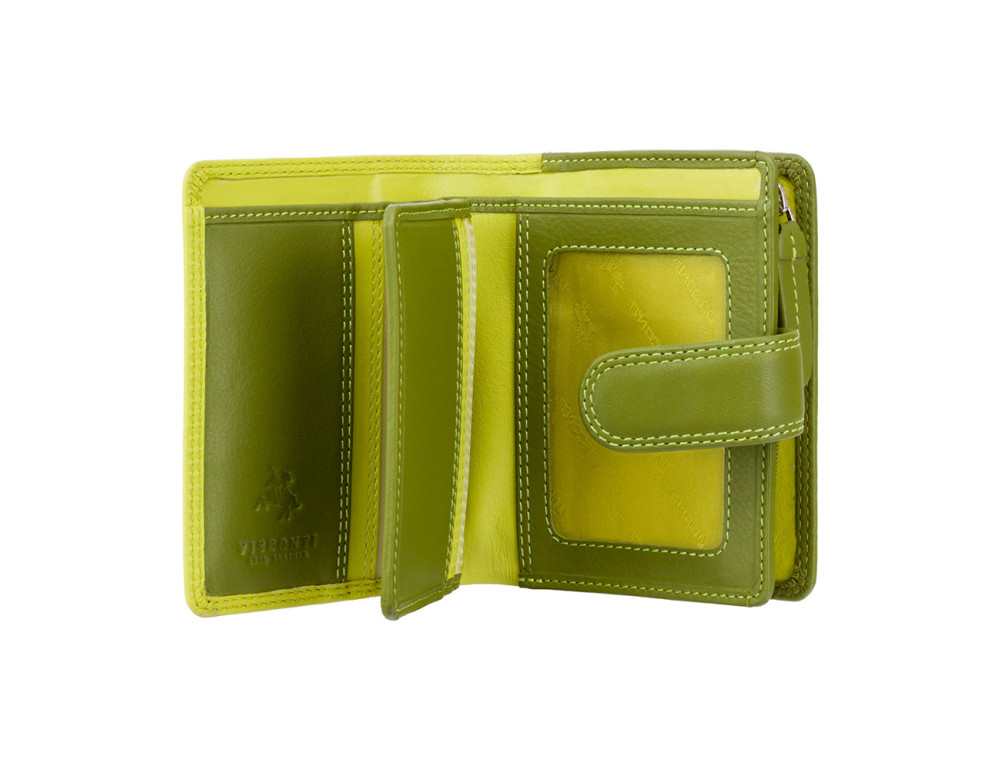 Зелений гаманець жіночий Visconti RB40 LIME M Bali c RFID (Lime Multi) - Фотографія № 2